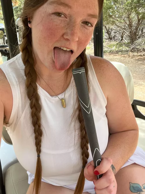 Went golfing yesterday! And may have done a little more than golf with my club🤭