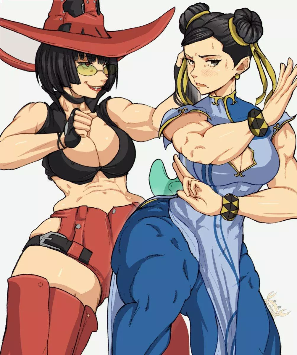 fighting games girls (@yoracrab) [Guilty Gear/Street Fighter]