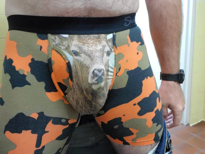 Is it hunting season? This deer shoots back... 😈