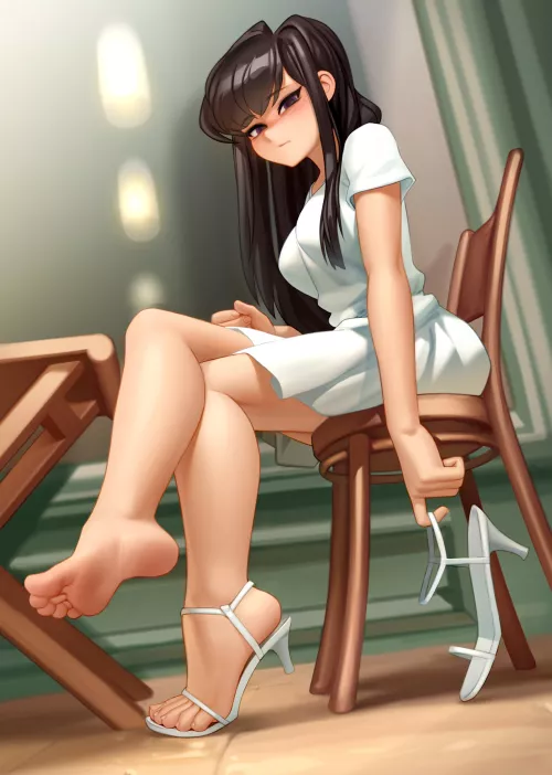 Komi-san in heels (Kairunoburogu) [Komi-san wa, Comyushou desu]
