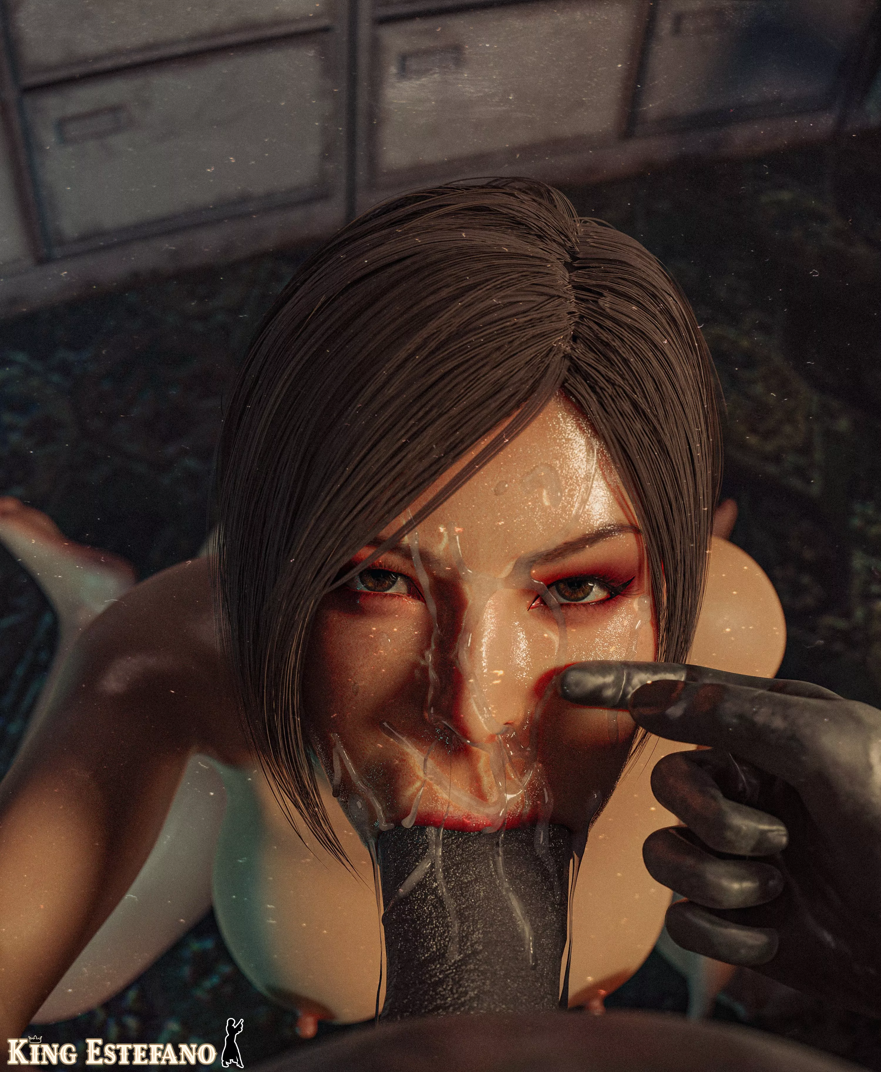 Ada Wong Blowjob to Mr X (King Estefano) [Resident Evil]