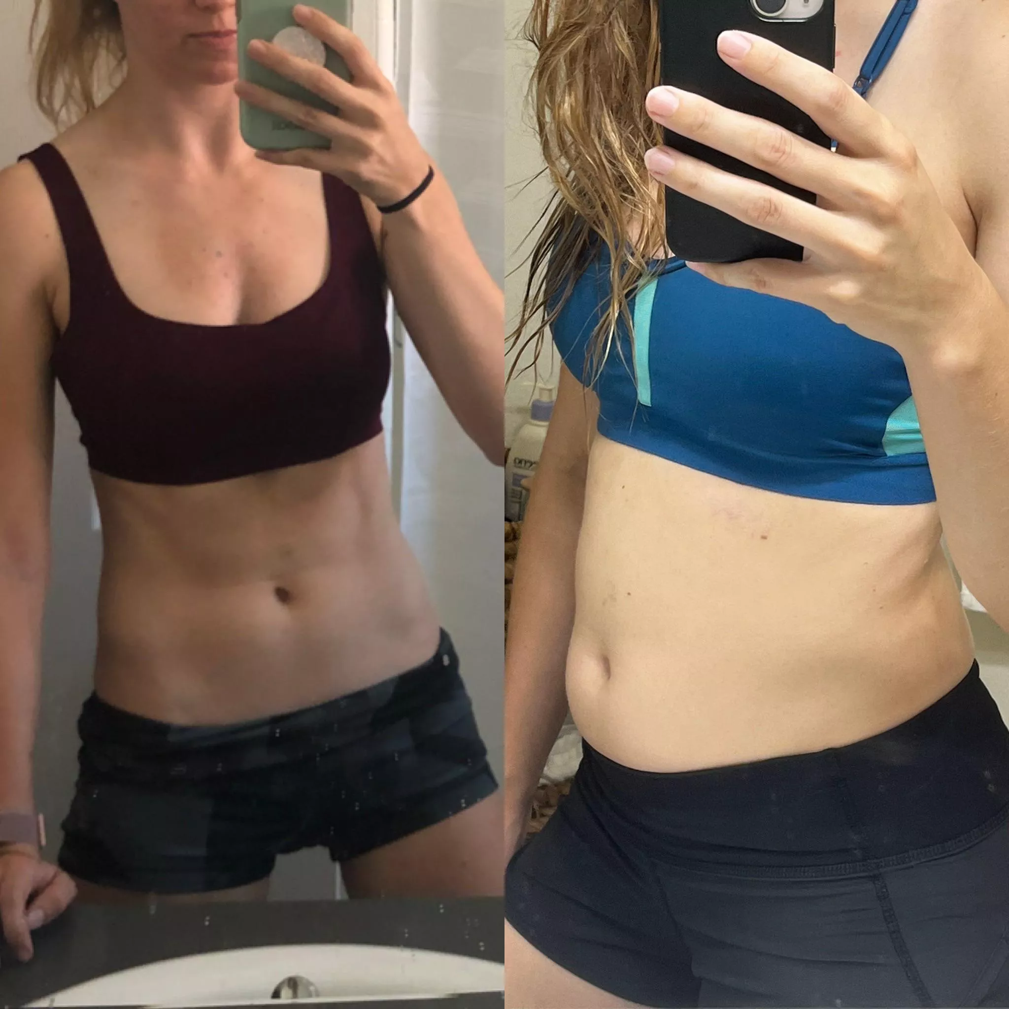 When you used to wake up with perfect abs and now you wake up with an empty belly like this: