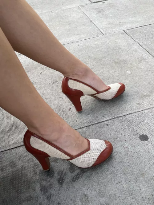 1940s mesh spectator shoes