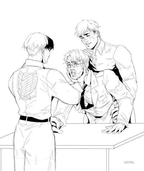 “Eyes On Me, Monkey.” (By @Central_Stat10n) | EruZeVi | Attack On Titan