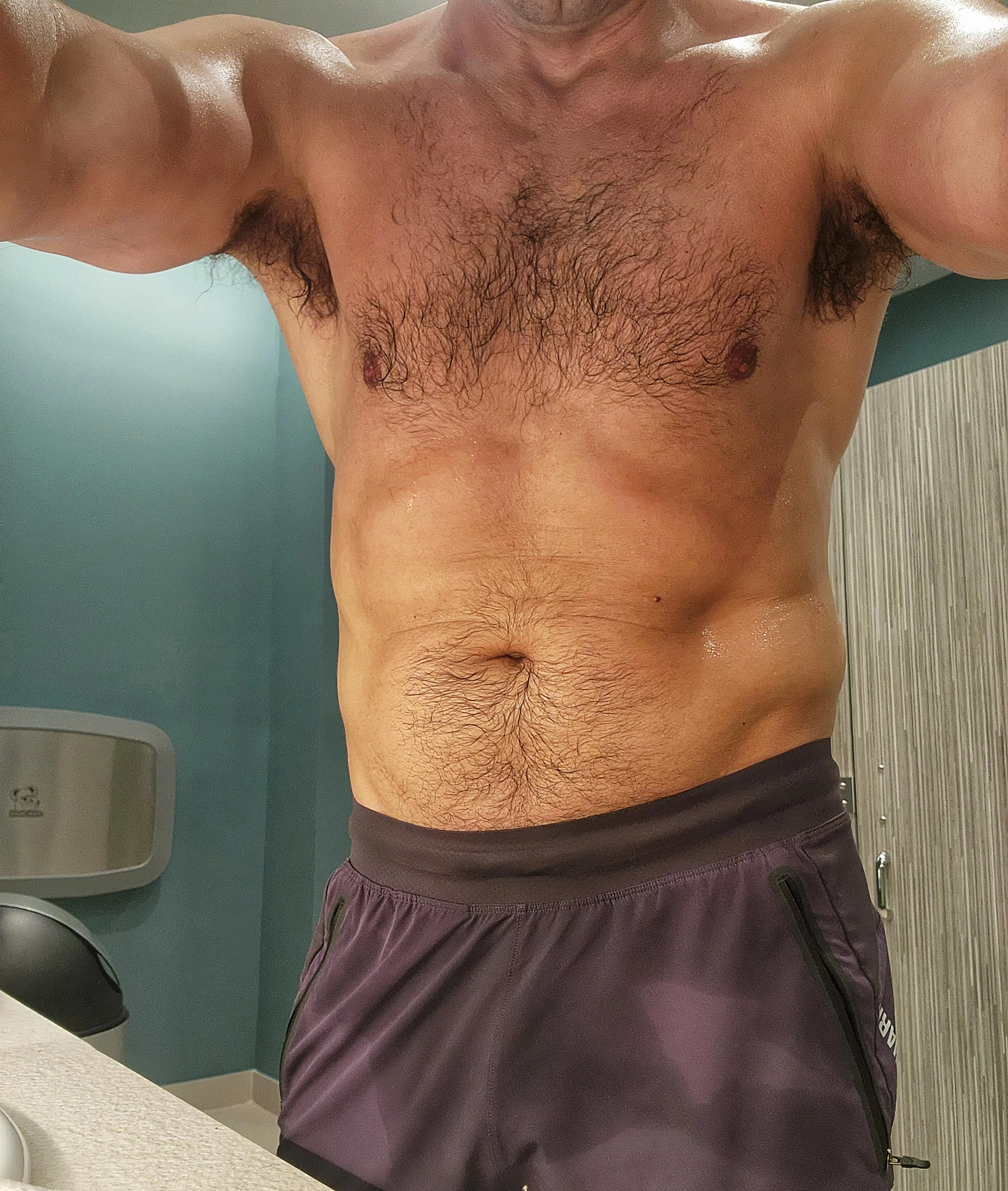 got to work out harder, to see if I have Abs