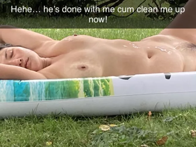 I’m done baby!! I need the clean up crew.Aka your tongue😛