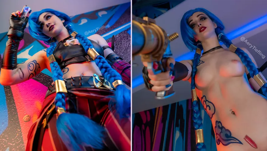 Jinx cosplay (Aery Tiefling)