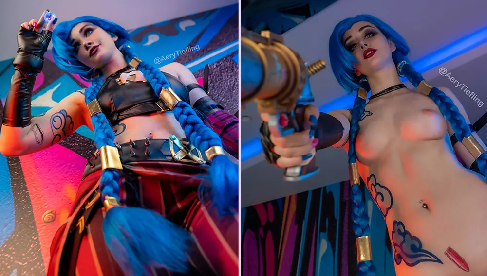 Jinx cosplay (Aery Tiefling)
