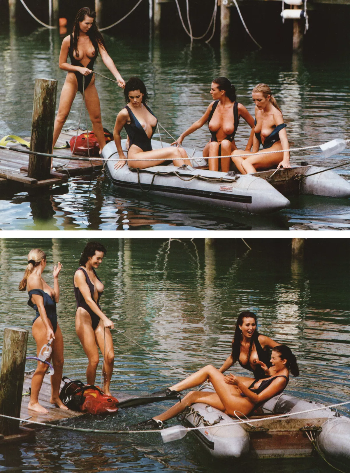 Morena Corwin, Alesha Oreskovich, Becky DelosSantos and Gaelle Camparat