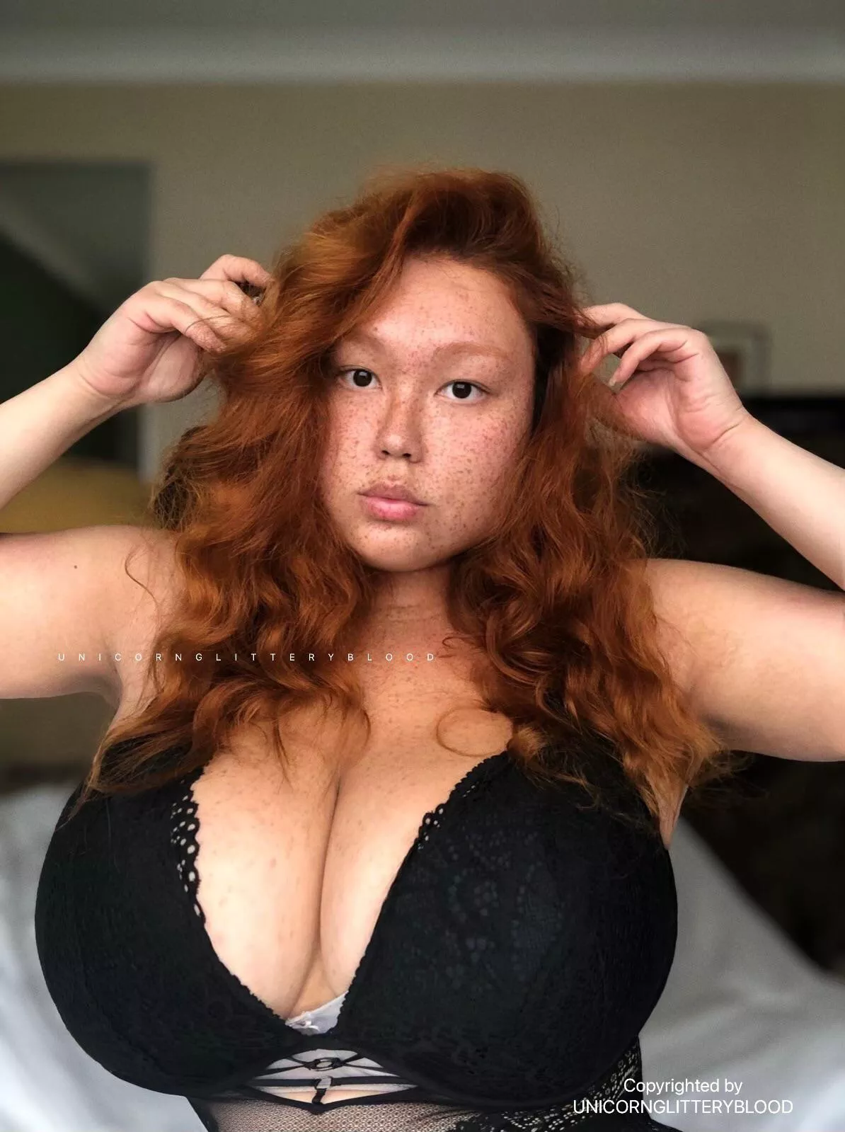 [OC] my boobs are HUGE in this bodysuit. What do you think?
