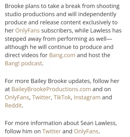 There it is. After she just came back