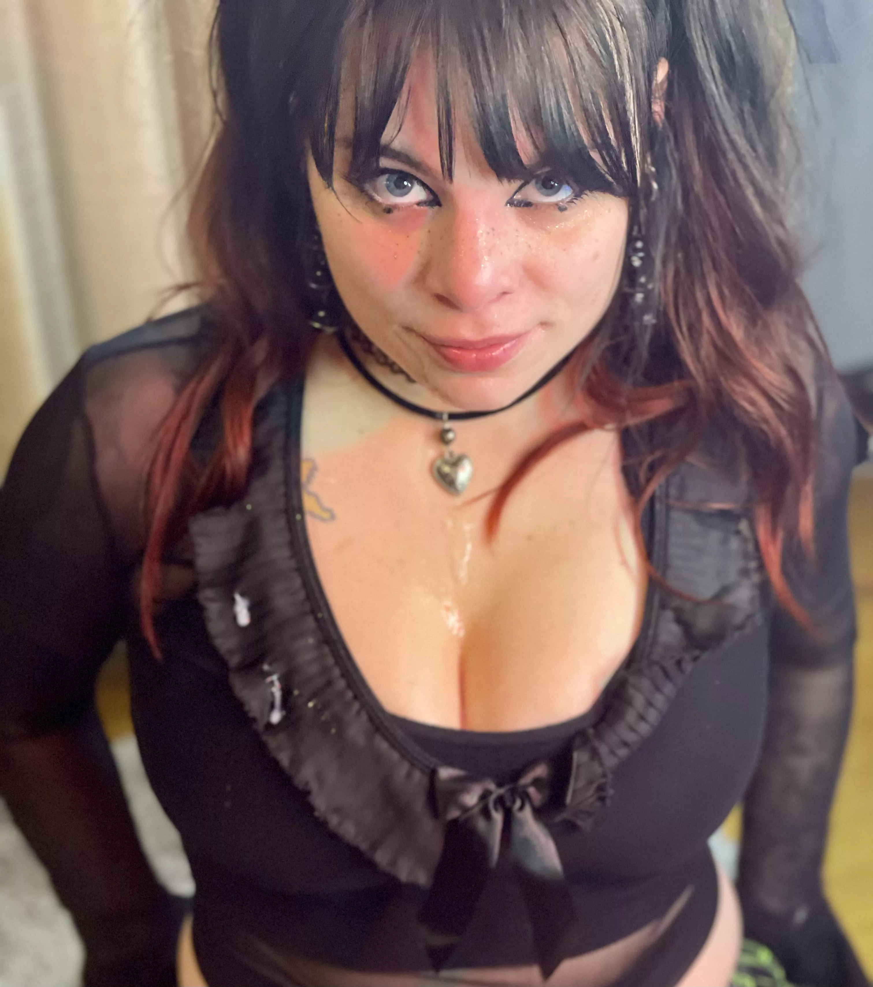 This is not nearly enough cum. Please add more to my face!