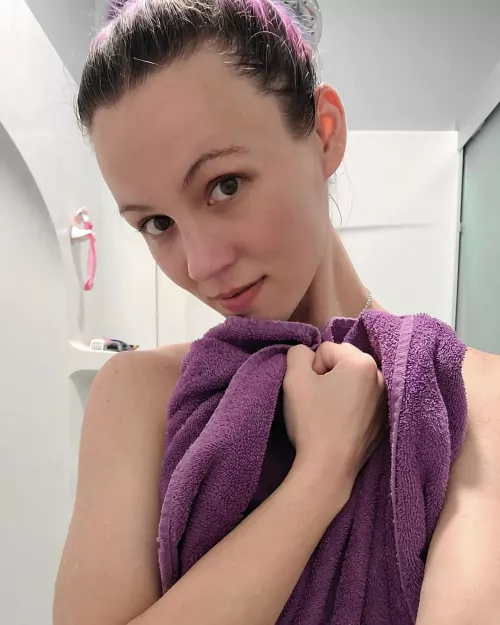 Wanna help me dry off?