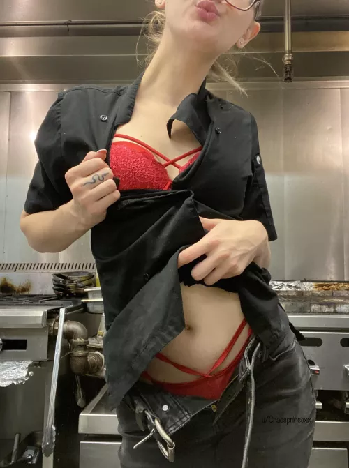 What’s under the slutty chefs coat(;