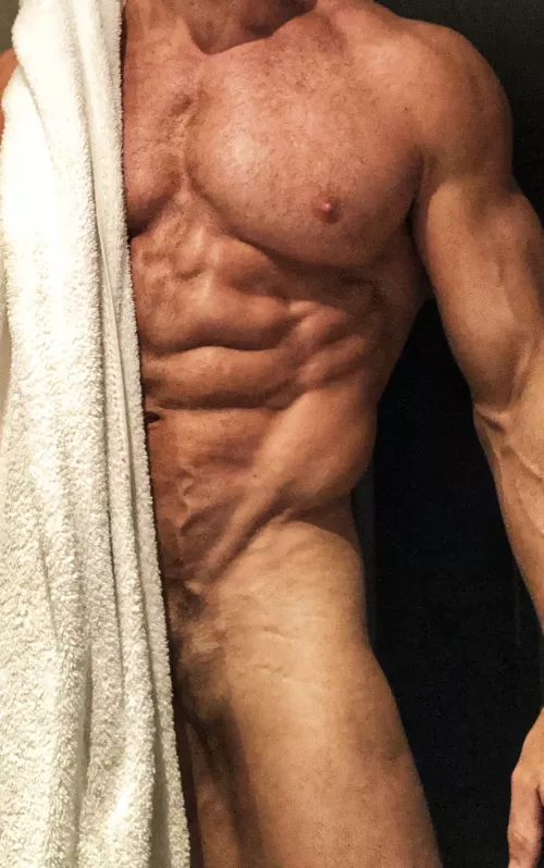 Workout is done...time to hit the showers. Did you drop the soap?