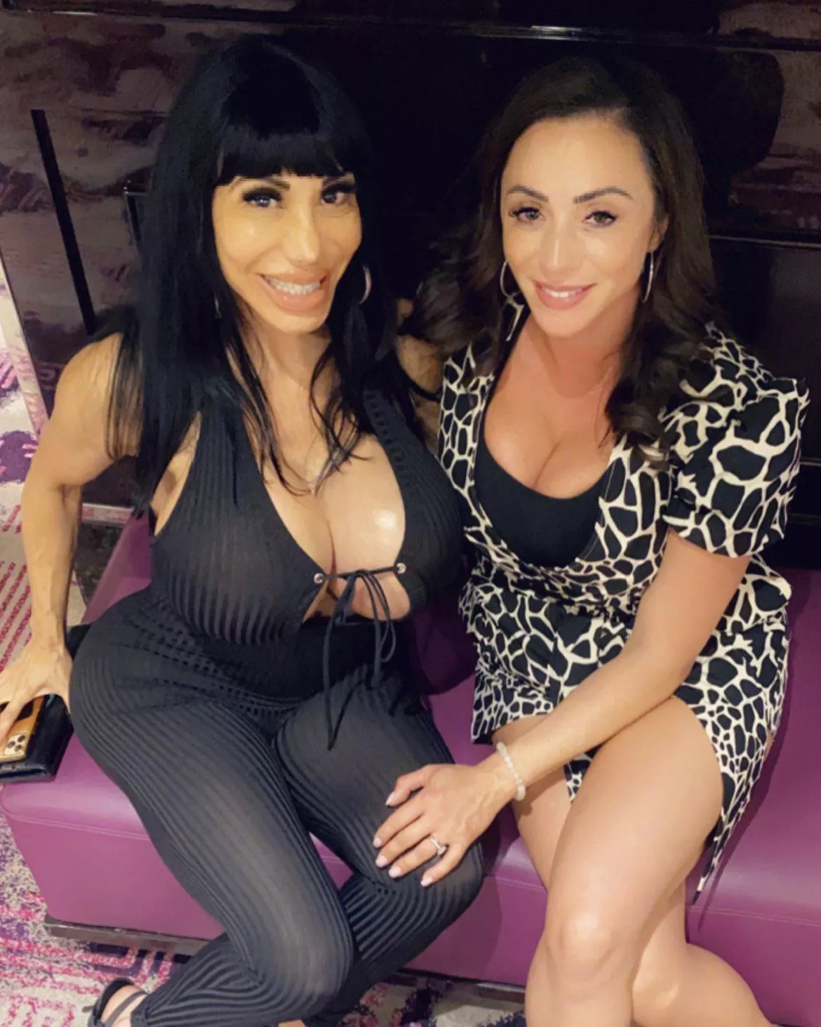 Would be hard as a rock if I saw these two sexy sluts out to dinner together