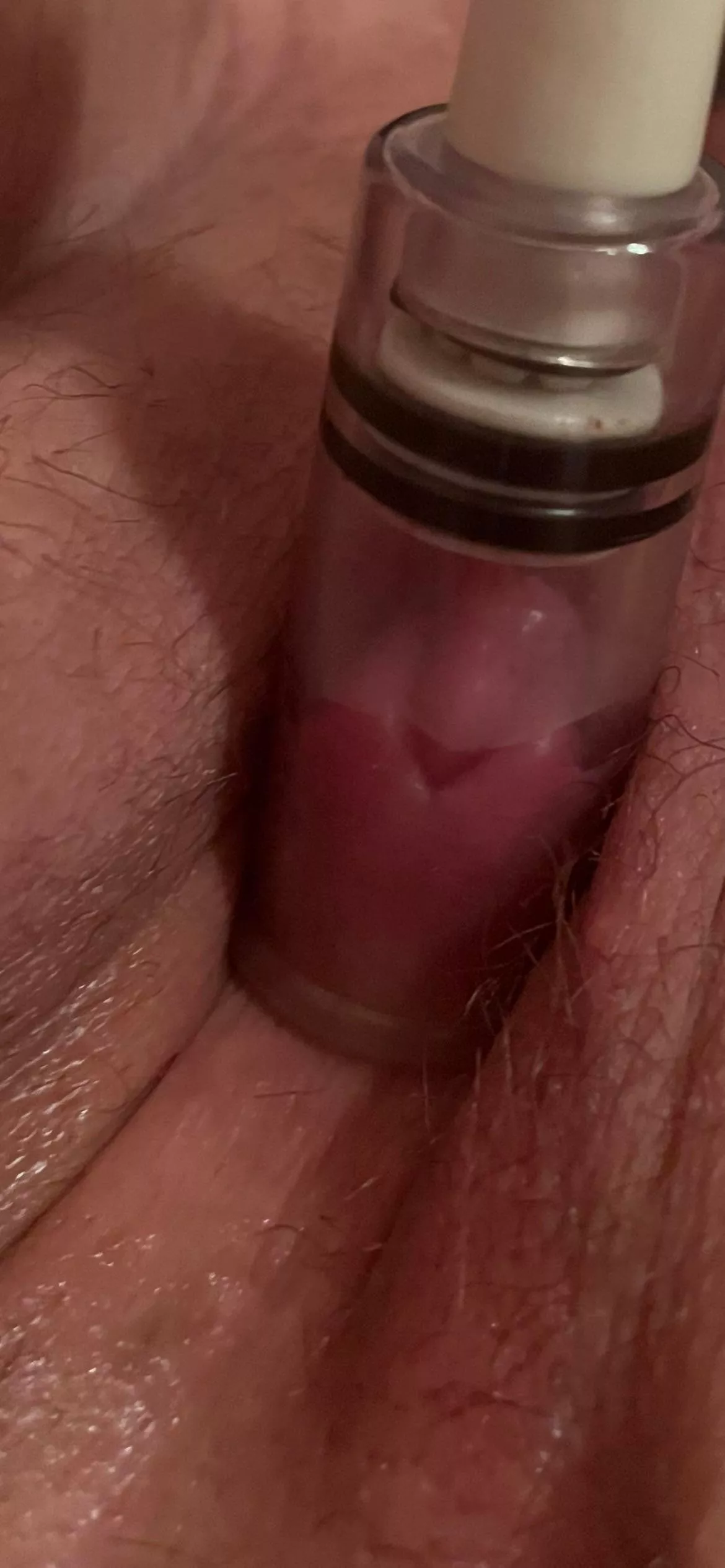 Getting my clit nice and pumped and swollen …. Please treat me like the edged, gooned and denied little cunt I am