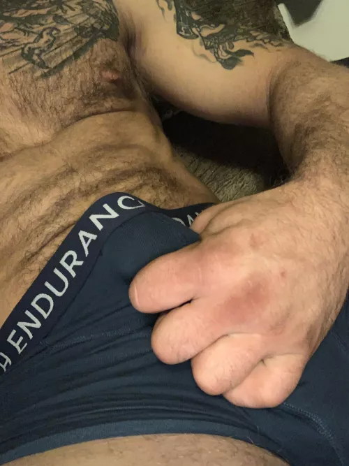 It’s almost poking out my waistband 😈