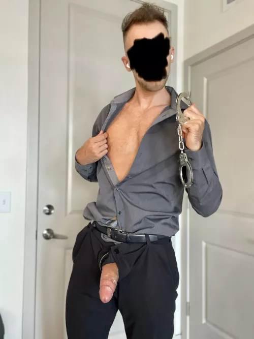 Your Dom Boss wants to Cuff you to his office chair 😈🔗