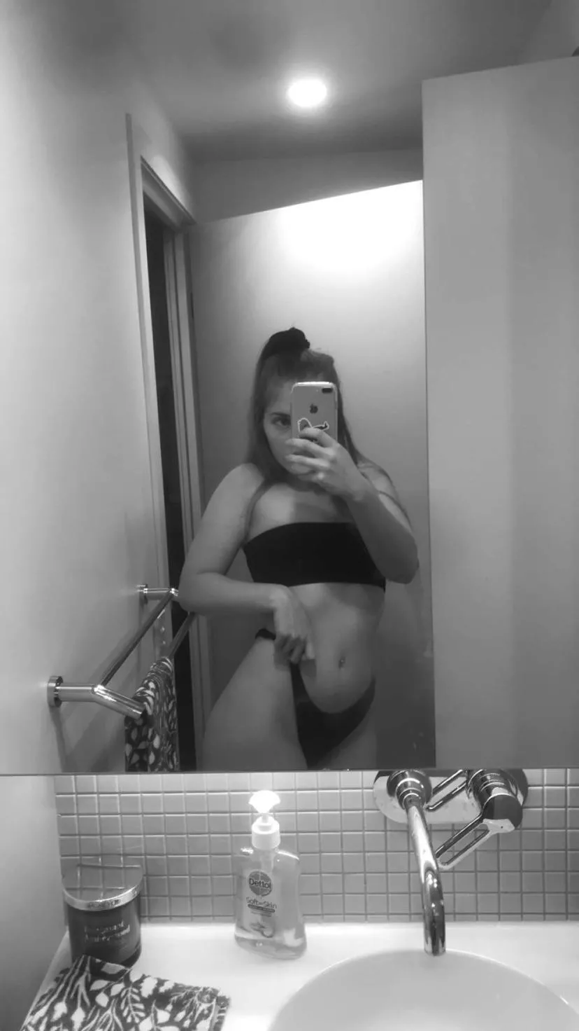 About to go for a swim! Such a nice day today :)) [F]