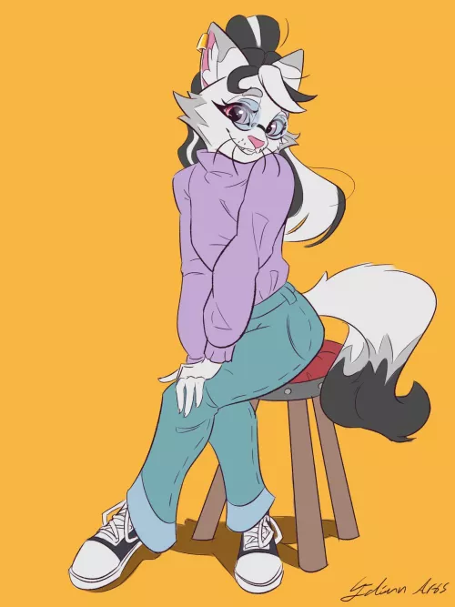 Art trade for @sailorkikiart on Twitter ~ Art by me 🍪 (@ArtsGalinn on Twitter)