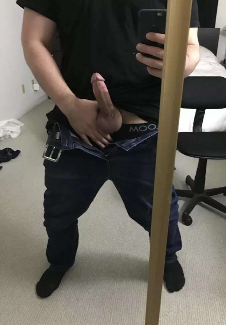 Bricked up for ladies with great legs and hung dudes. God I love being bi…