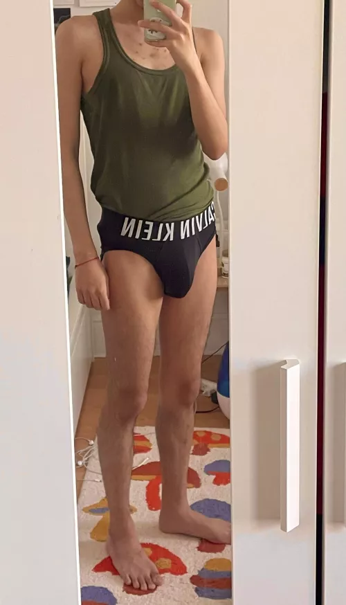 Do you think my roommates would mind me walking around like this?