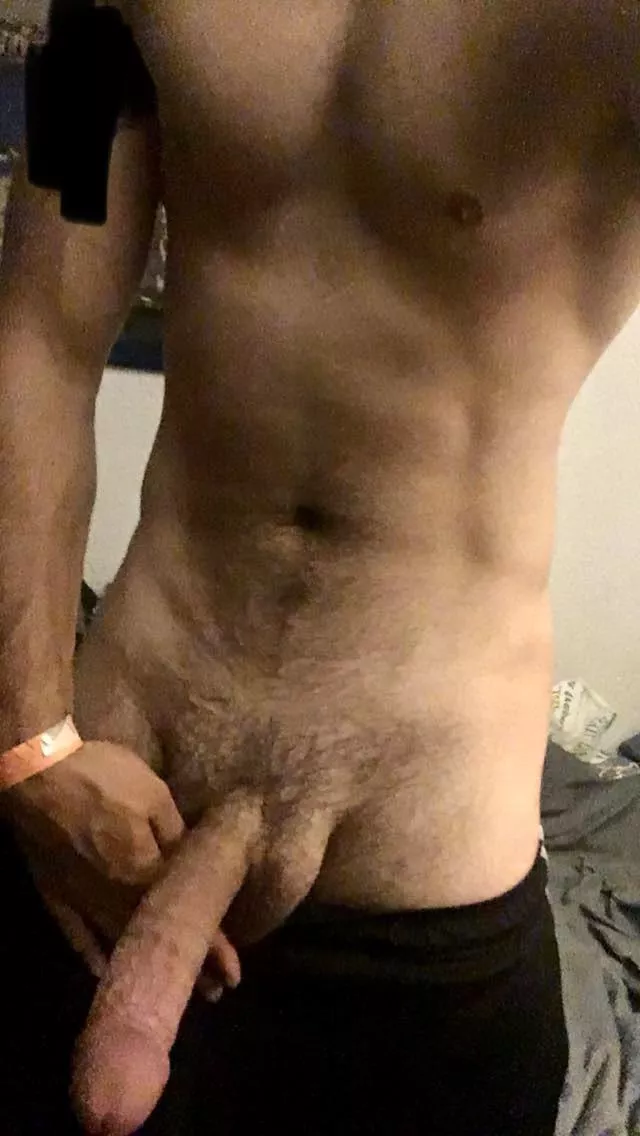 Do you want to rub my abs and suck my cock ?