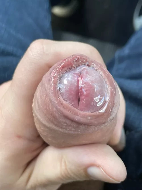 So much precum and no one here to lick it up