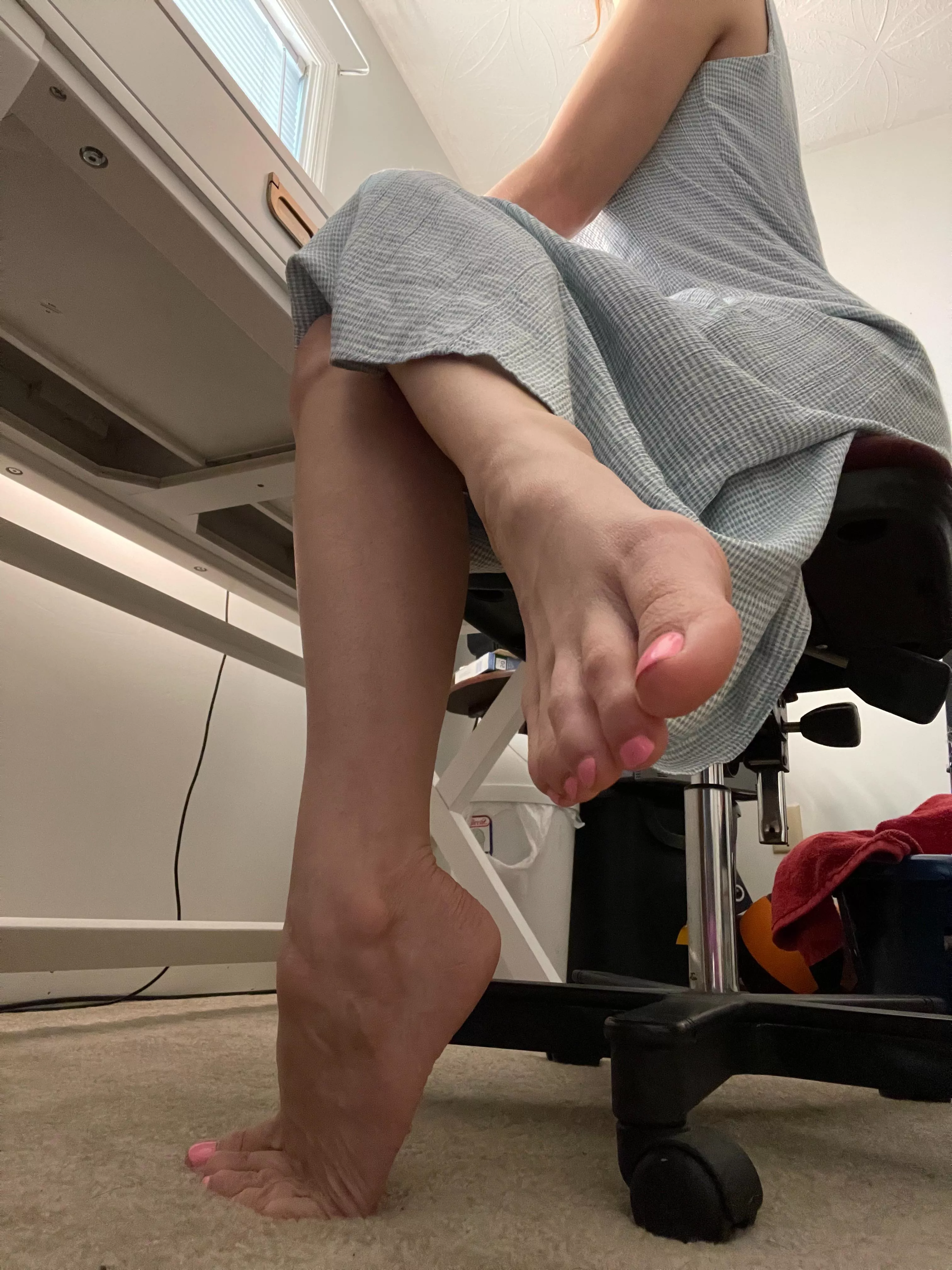 Do you like the view from down there while I work?