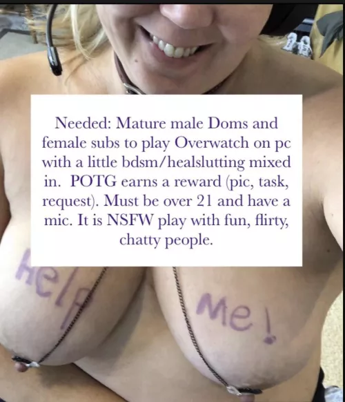 Having fun tonight with friends on OW.