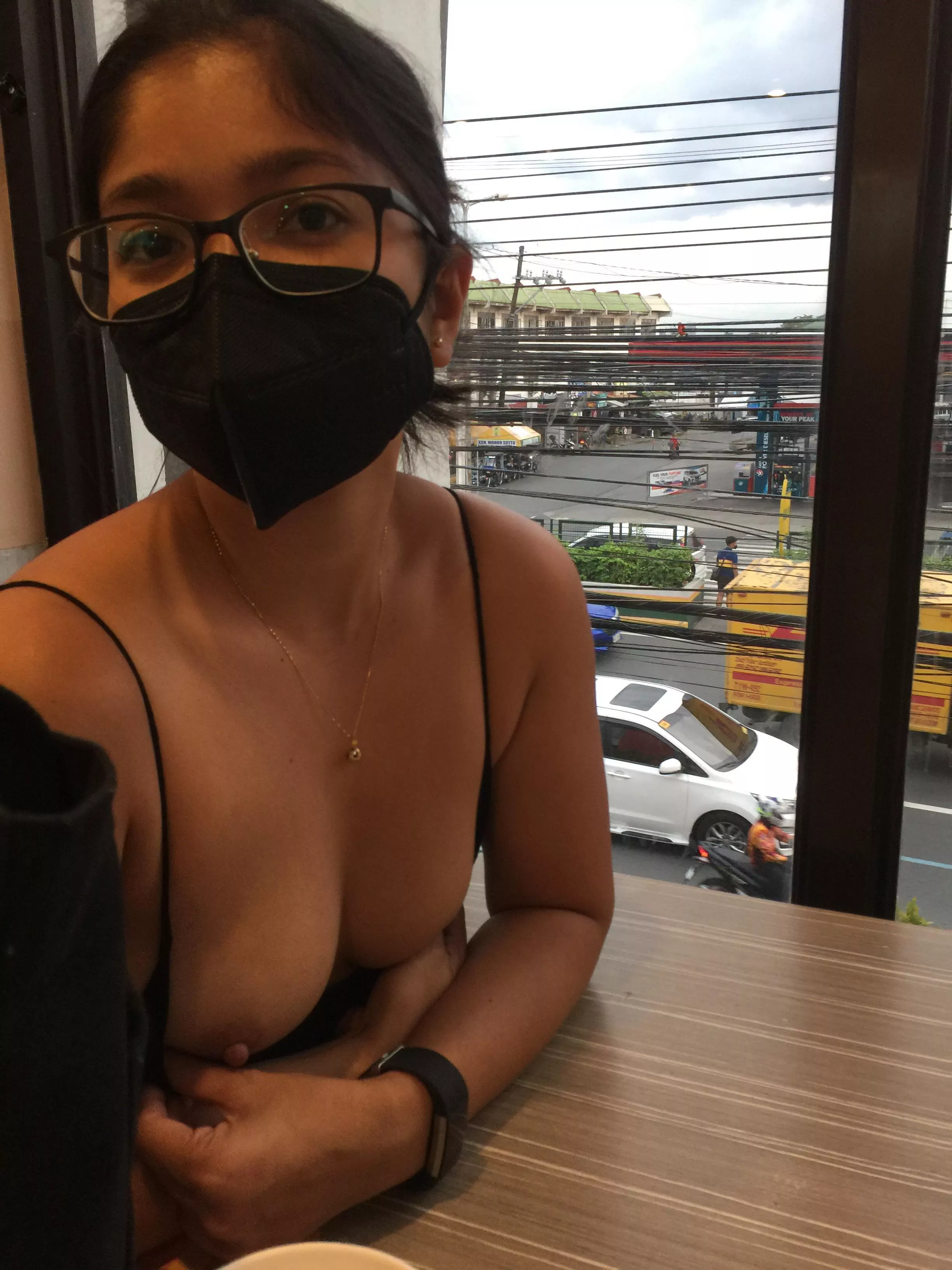 I love a table by the window, best view in the house!