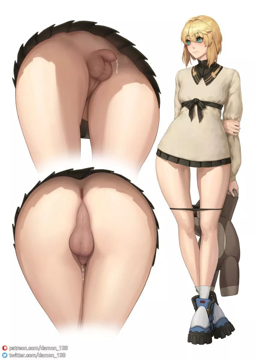 Im so happy i can wear no panties at school, it feels so slutty!~~