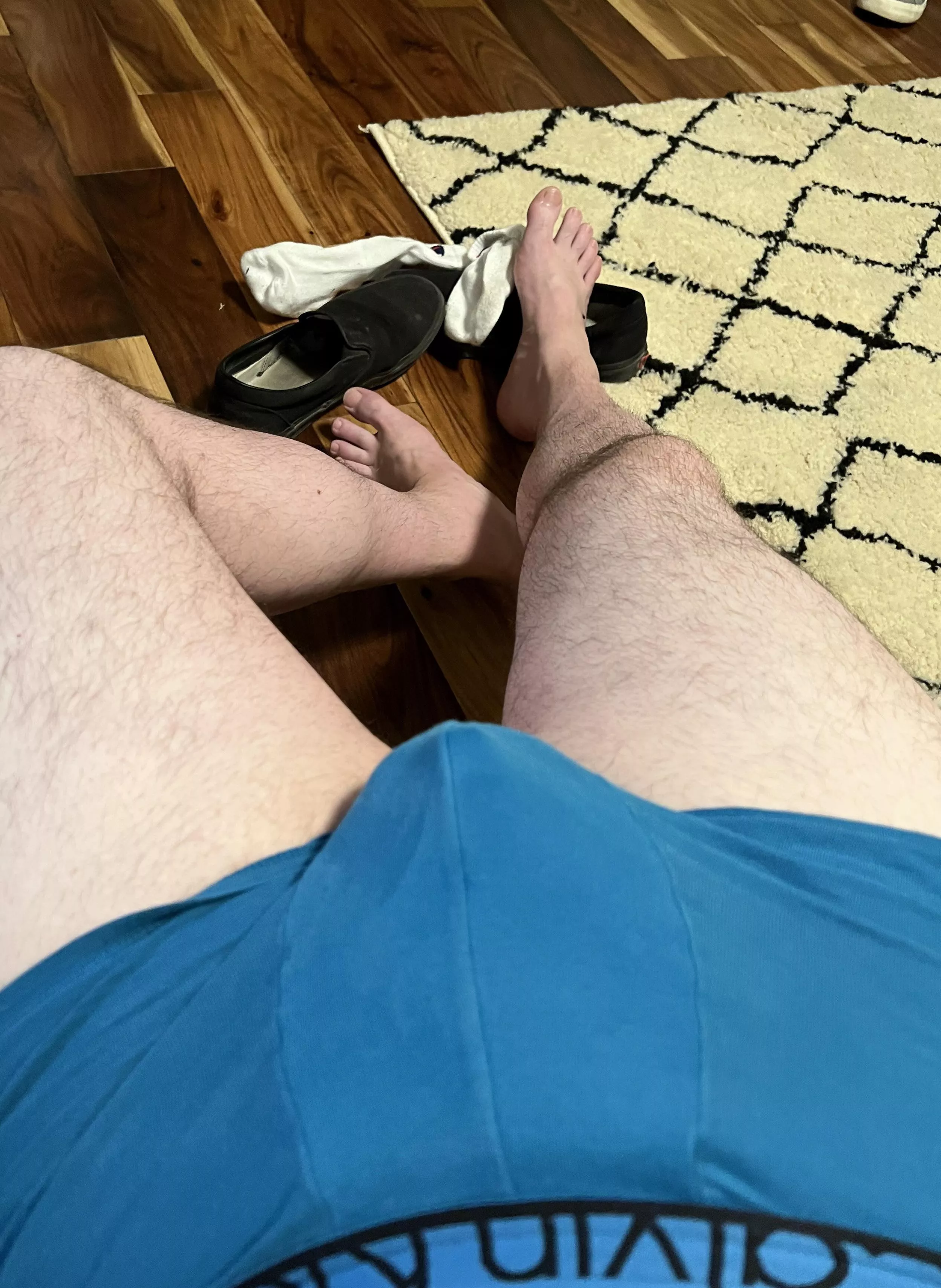 Just lounging around after work, it’s been a long day. If you were my roommate this is the sight you would see all the time 😈😏