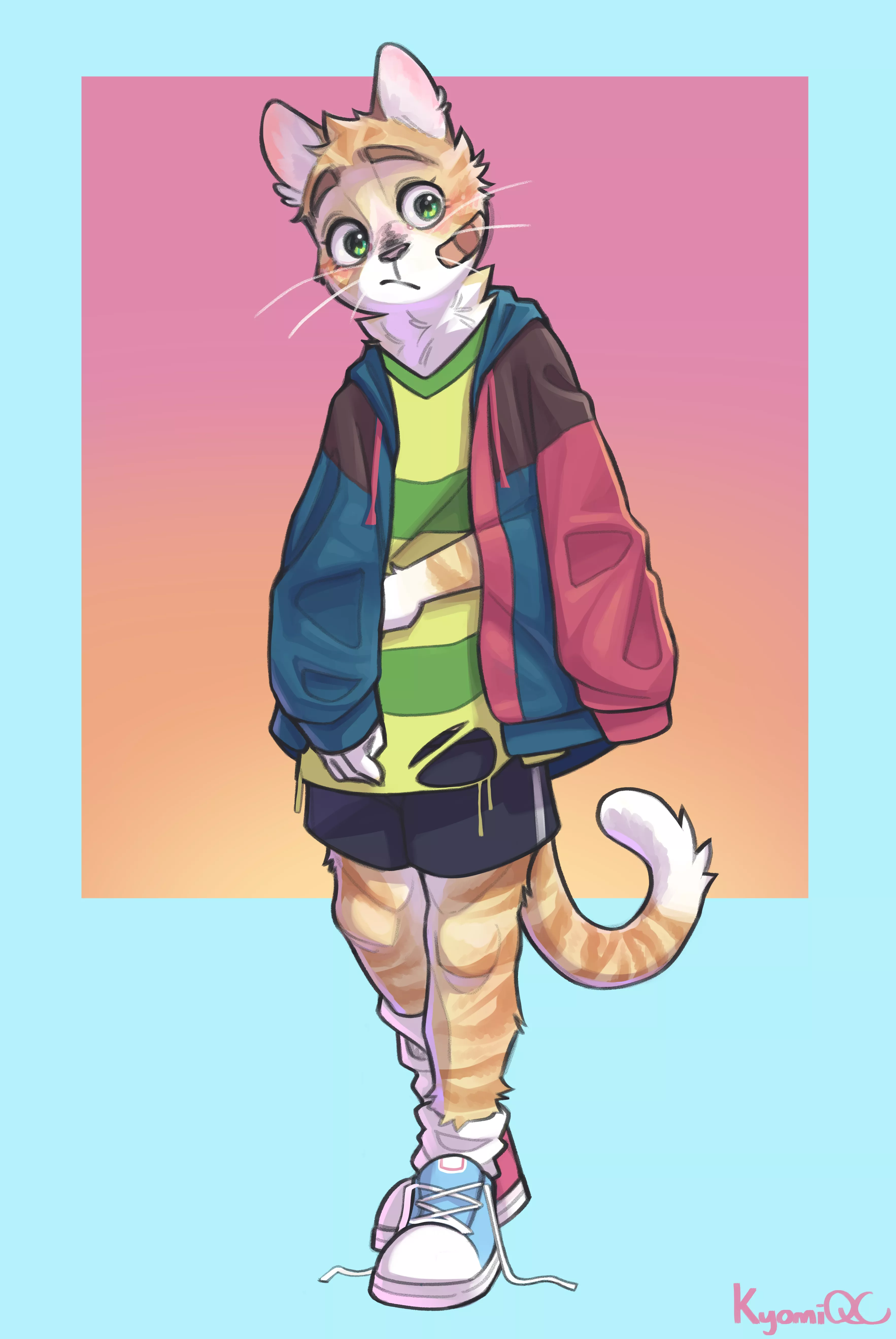 My new train wreck oc just dropped (@KyomiQC on Twitter)