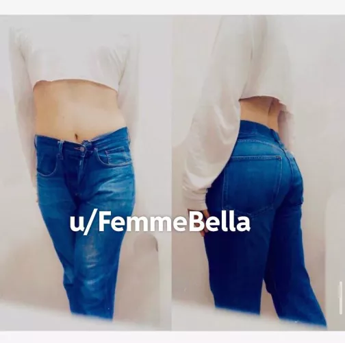 Short on outfits but not on ideas 😂 this made me wanna get a proper pair of high waisted jeans now