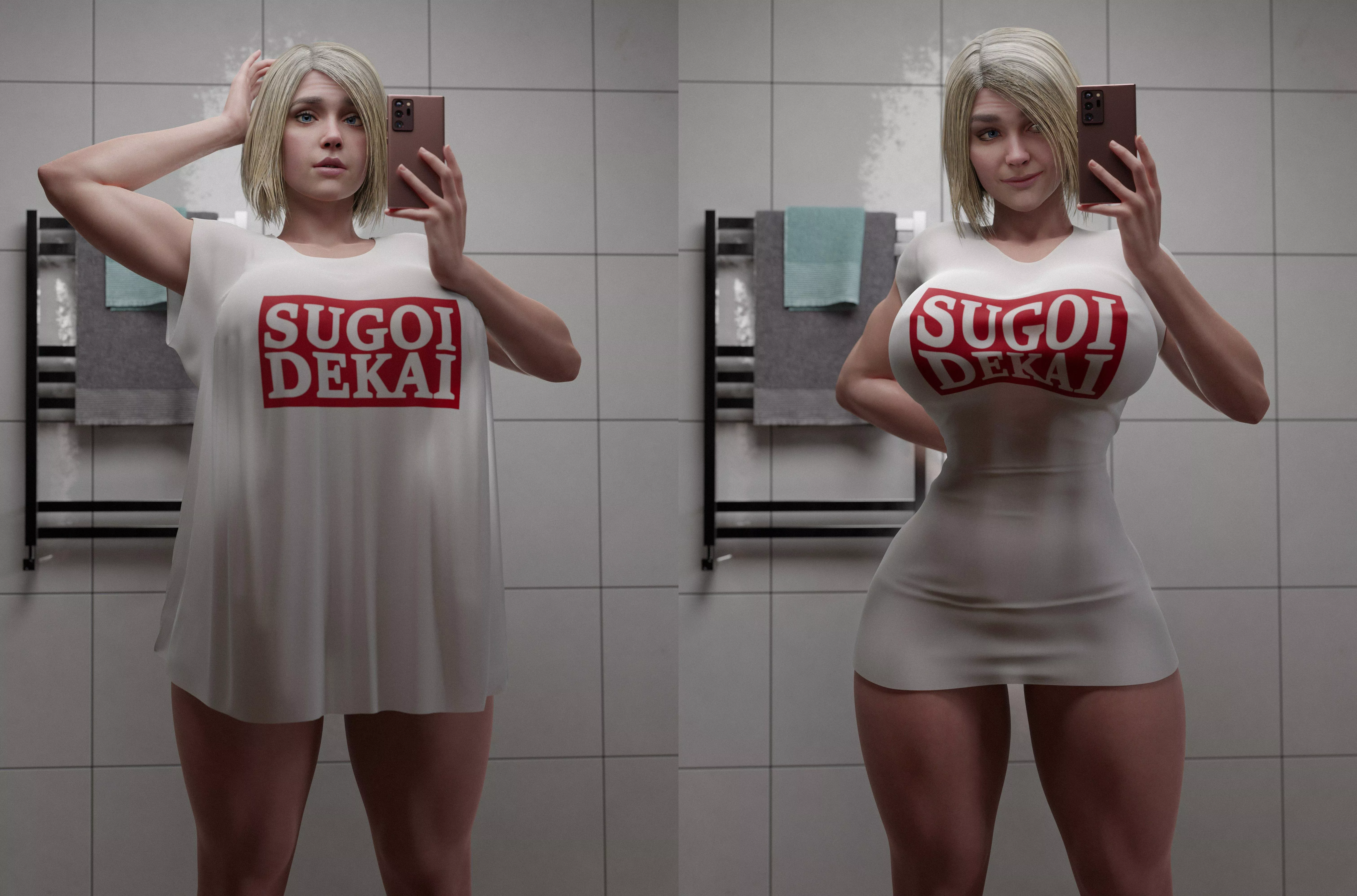 Supergirl / Kara does the shirt thing (Batesz) [DC]