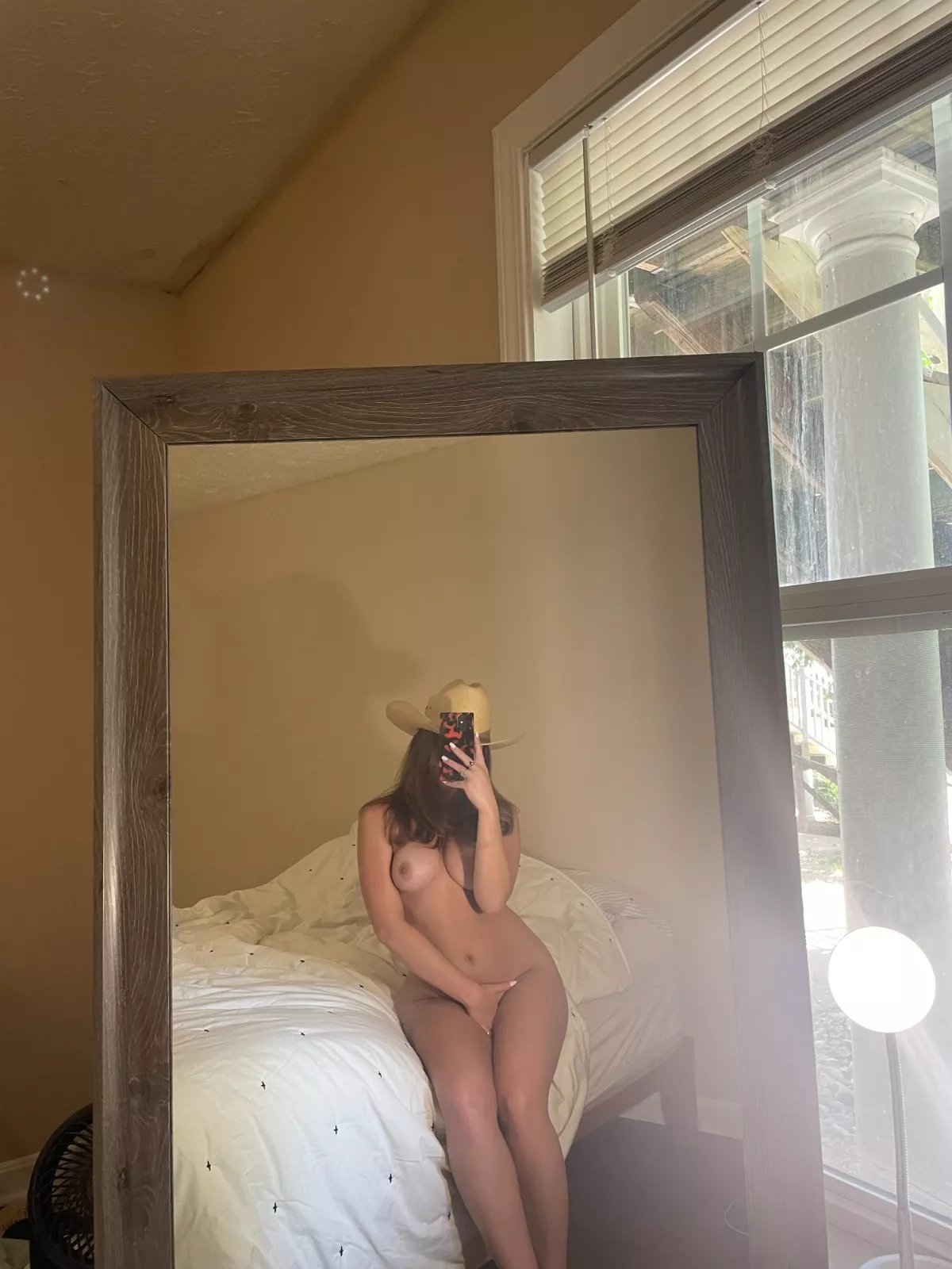 Why do I get shy showing off my coochie when I take mirror pics