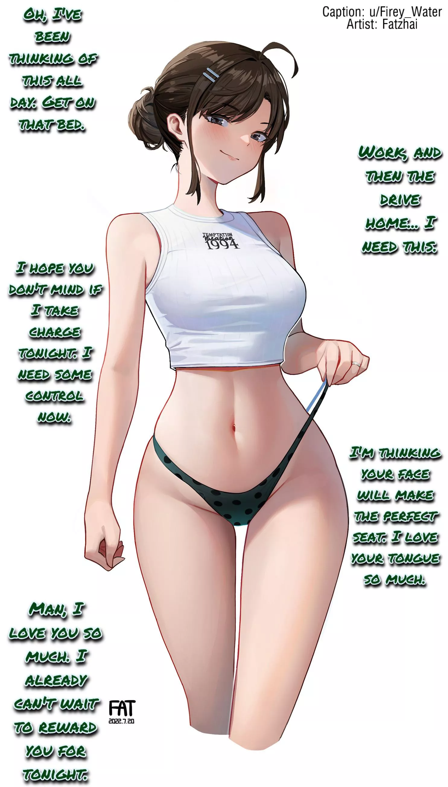 You’re her stress relief now. [Gender Neutral POV] [Implied Oral] [Wholesome]