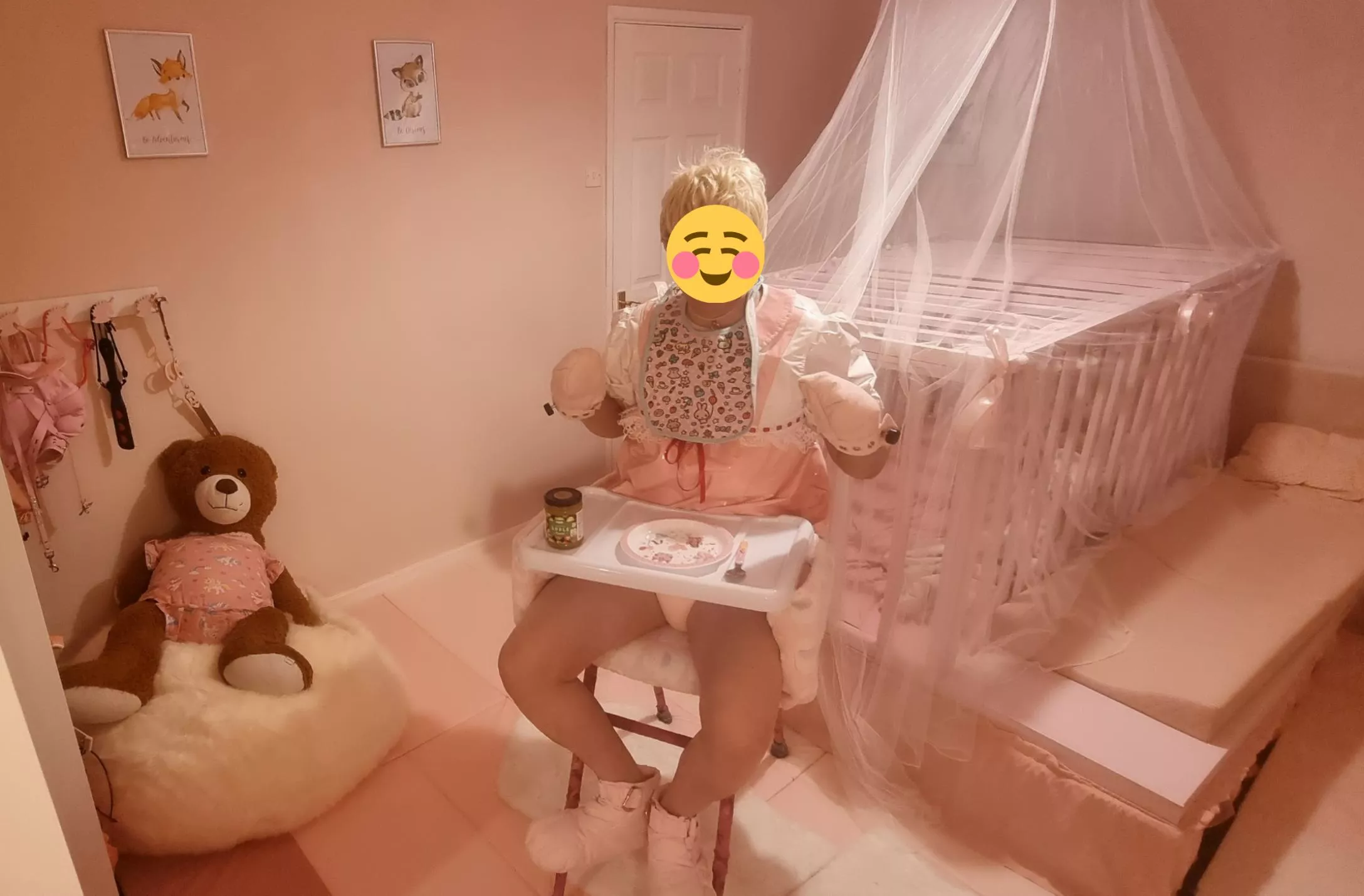 Breakfast in my nursery! (we used a bowl in the end!)