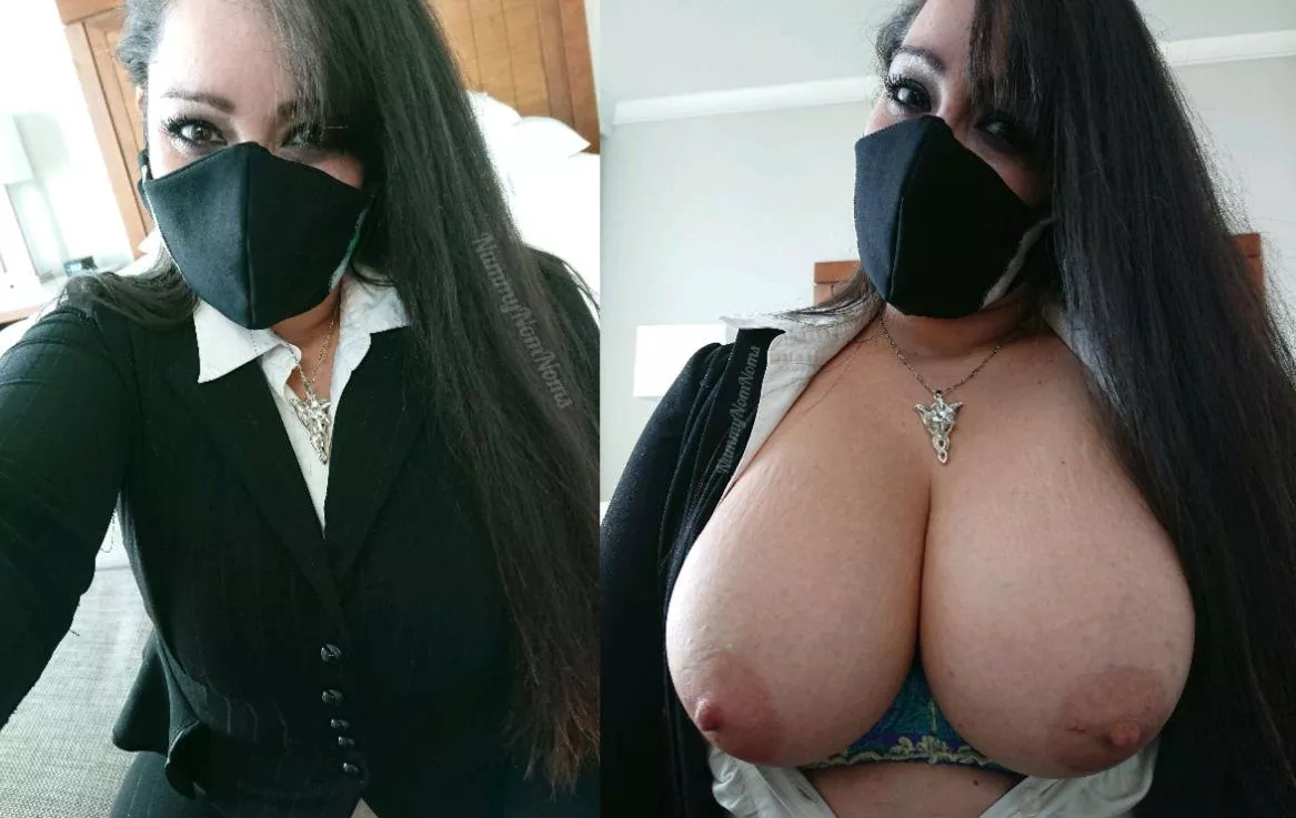Hard to hide these in my jacket, but no one at work knows how busty I am!