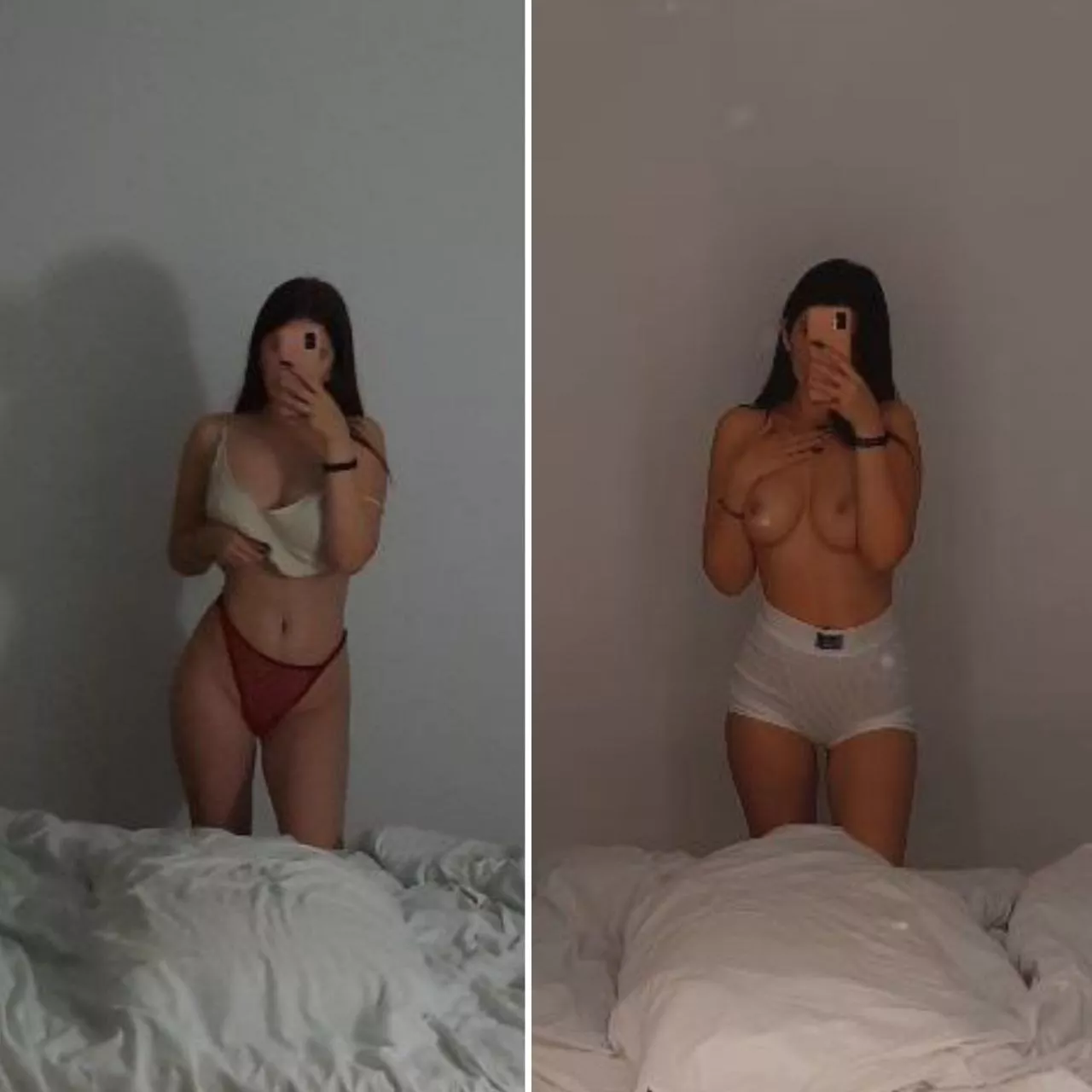 I changed my panties and forgot to put on a T-shirt