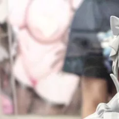 Lf color source: huge breasts, nipple stickers, wide hips, vaginal sticker, thigh highs, male hands.