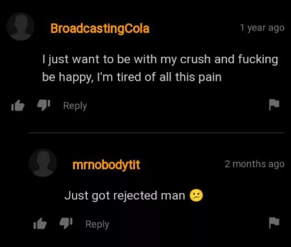 man got rejected