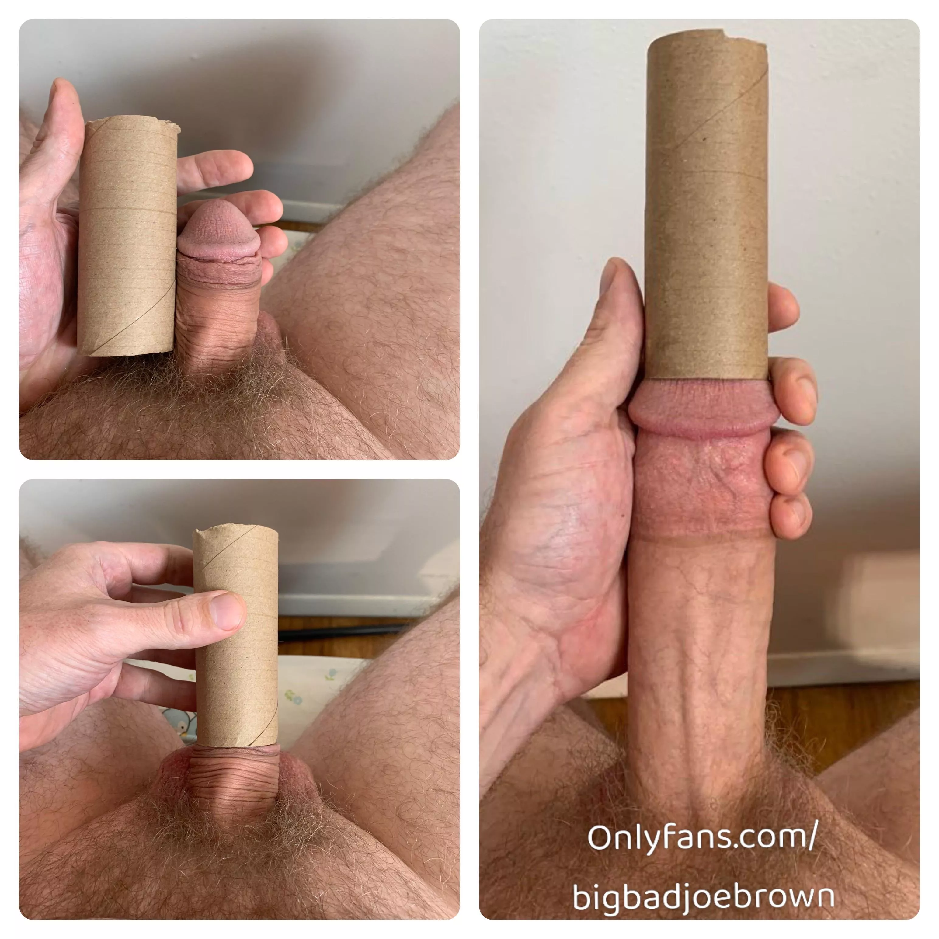 Toilet paper roll for comparison | small dick to big dick