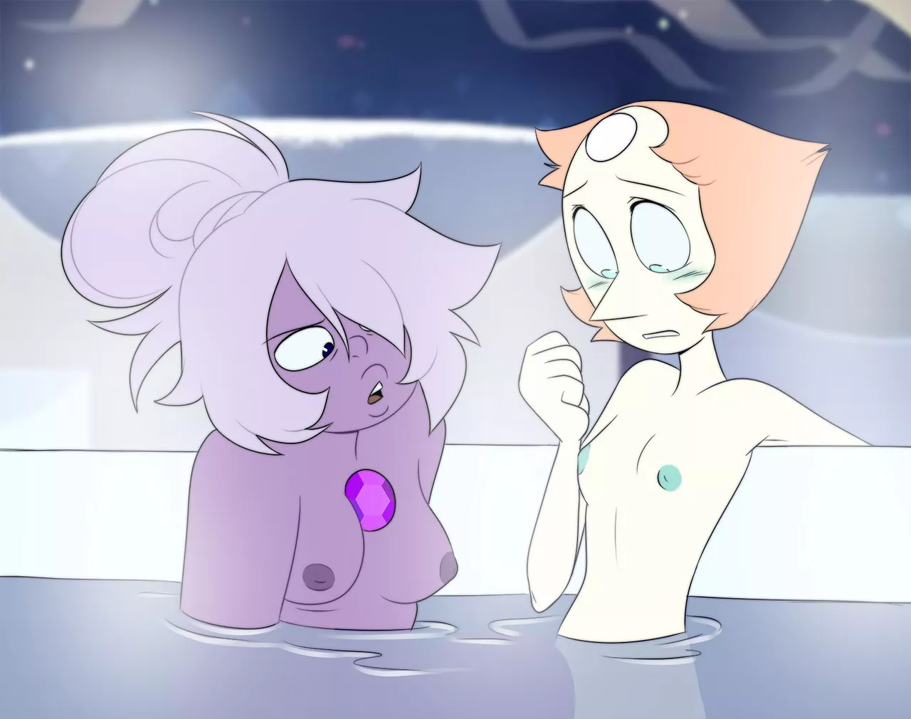 Amethyst's judging eyes (missgreeney)