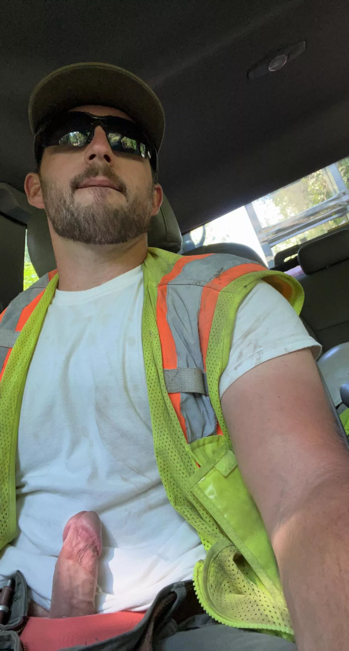 Following an excavator 4 miles deep into the woods so I figured I’d pull my cock out