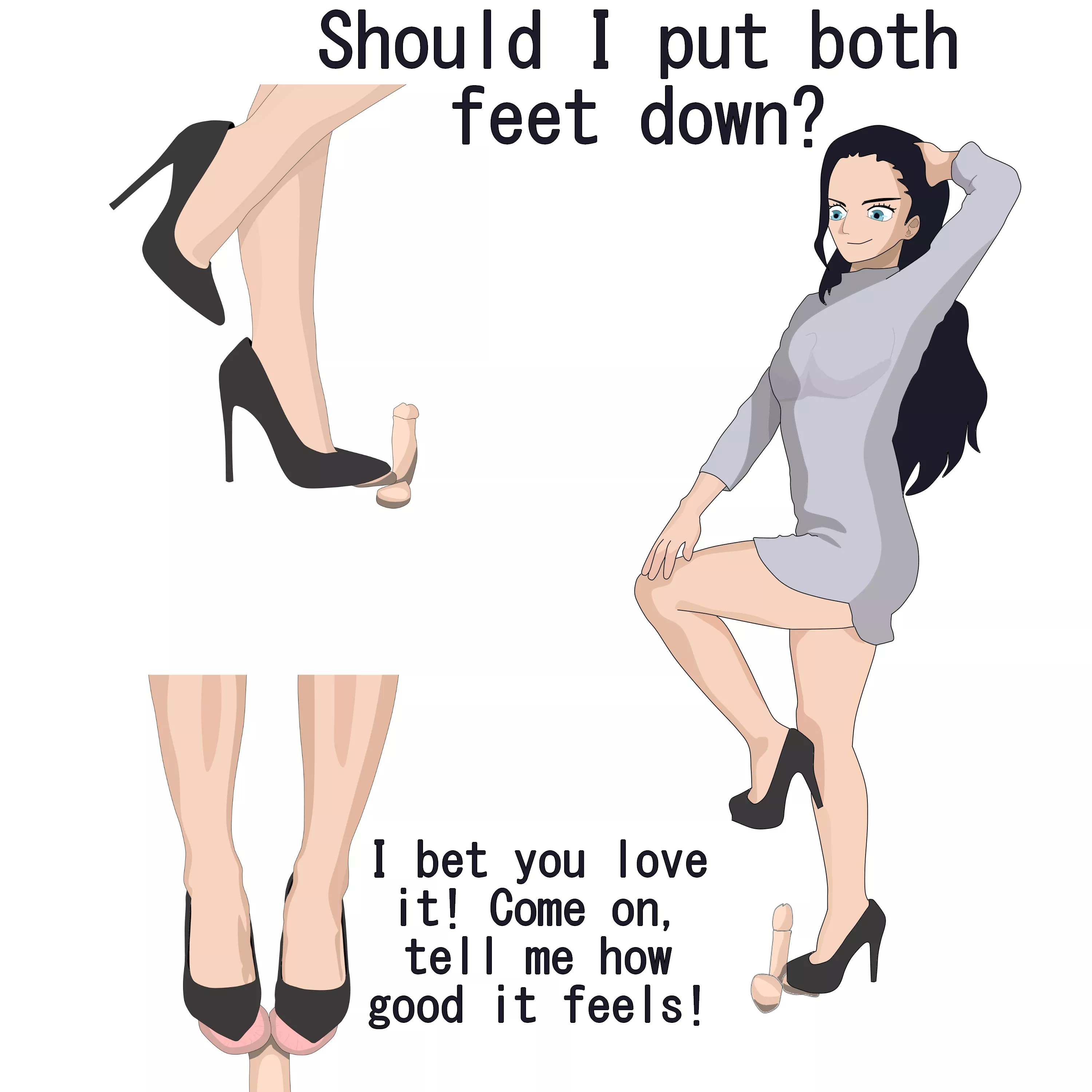 Nico Robin Putting her Feet Down (on some balls)