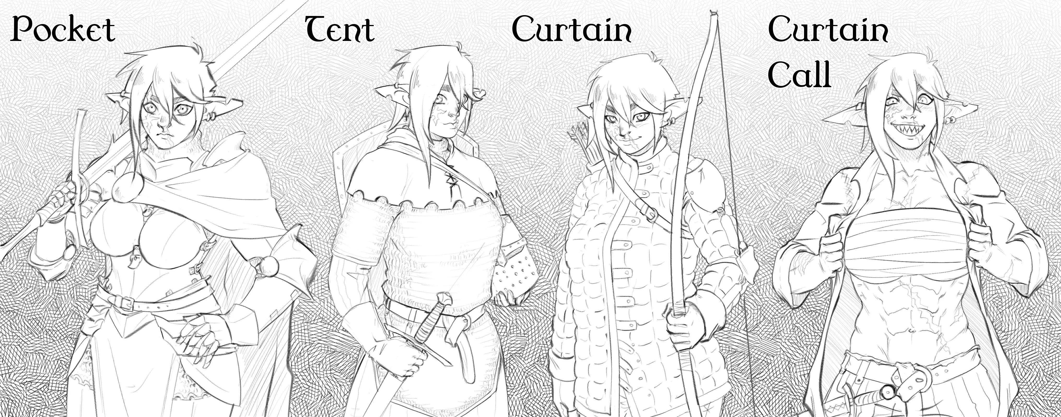 Not Exactly NSFW... but heres a very late curtain call shirt challenge but with armor instead and using my hobgoblin fighter. Its so rare to see hobgoblin girls