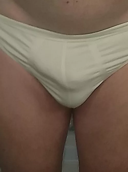 Simple white manties, no fly, seamless, low rise, silky smooth for Lil Dee🙂